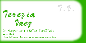 terezia vacz business card